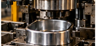 Deep drawn metal component