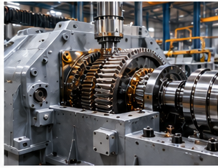 Large industrial gearbox and gear assembly