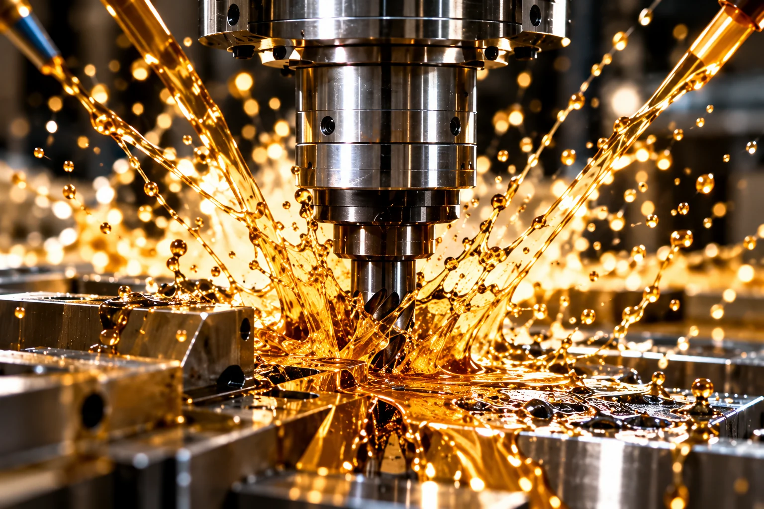Straight and neat cutting oil used in CNC machining