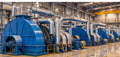 Industrial turbine equipment