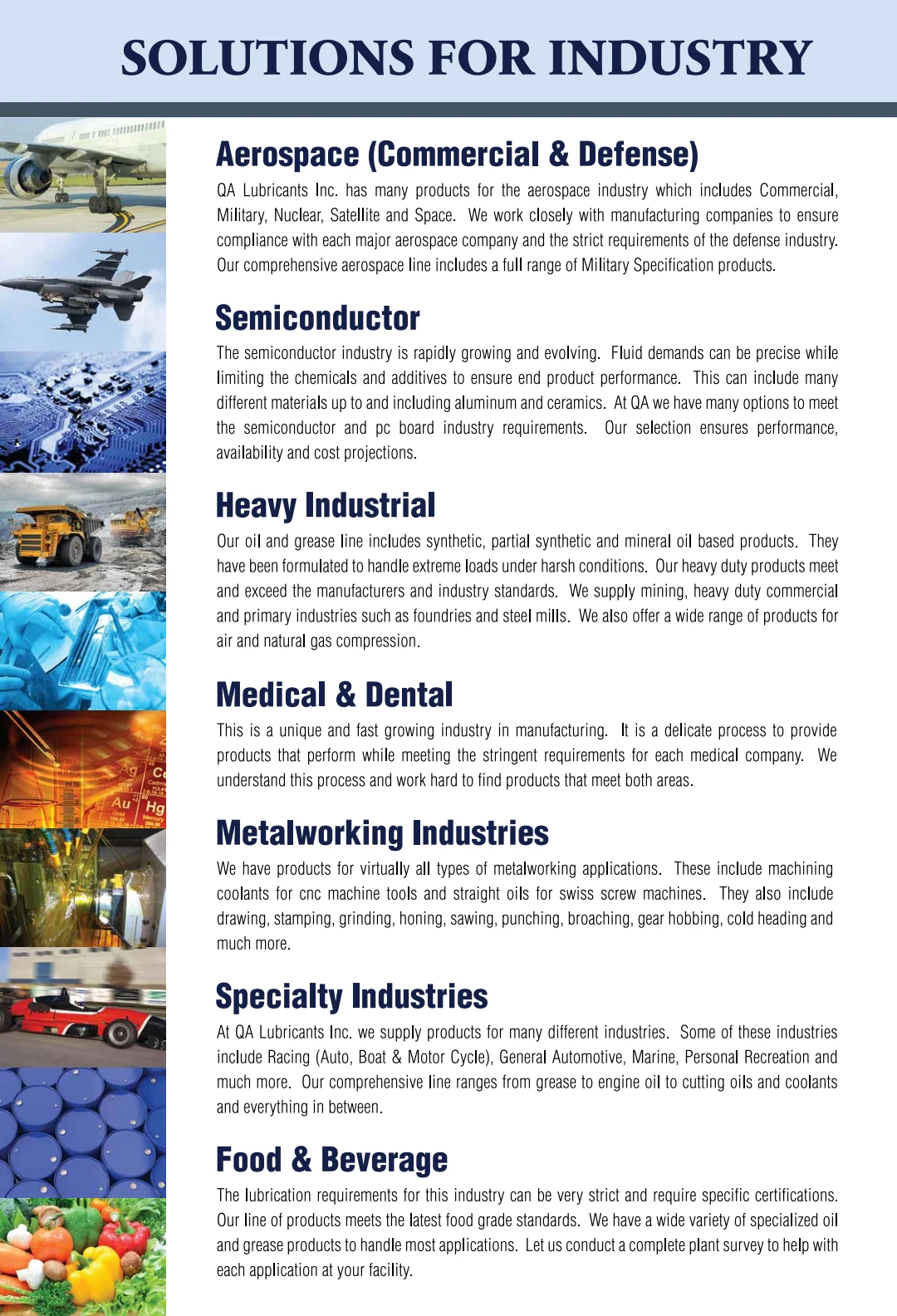 QA company brochure - original, page 3 of 6